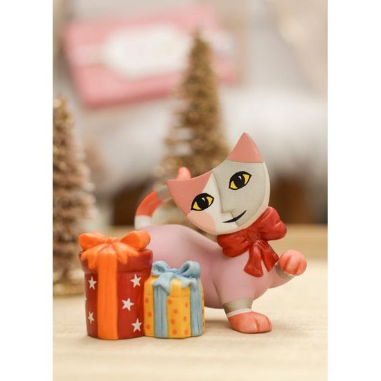 Cat Bella 8.5 / 5 / 7.5cm, biscuit china, Cats Goebel R. Wachtmeister