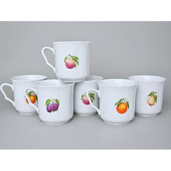 Hrnek Karel 270 ml, ovoce, 6 ks., Český porcelán a.s.