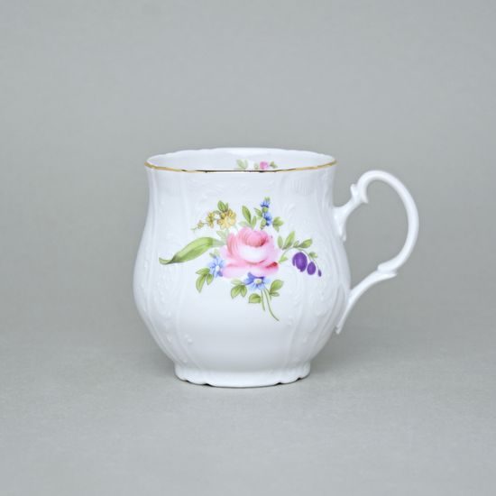 Mug Jonas 310 ml, Thun 1794 Carlsbad porcelain, BERNADOTTE Meissen Rose