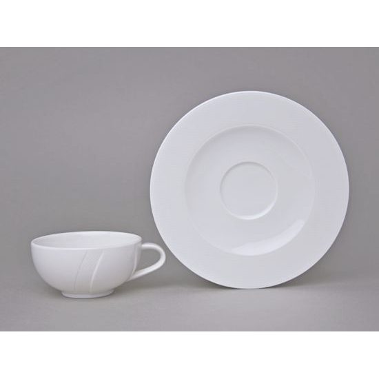 Šálek 210 ml a podšálek čajový, Achat Diamant UNI, Královský porcelán Tettau