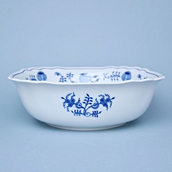 Salad bowl square 26 cm, Original Blue Onion Pattern