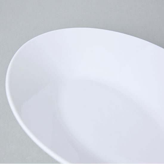 Bohemia White, Dish deep oval spaghetti 28 x 20 cm, Pelcl design , Cesky porcelan a.s.