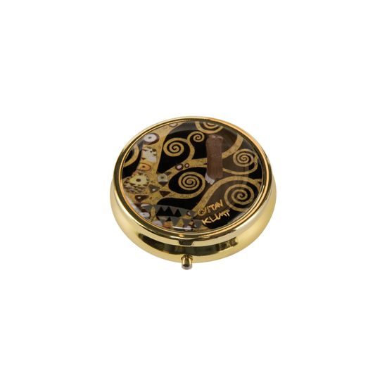 Pillbox Gustav Klimt - Tree of Life, 5 / 5 / 1,5 cm, Metal, Goebel