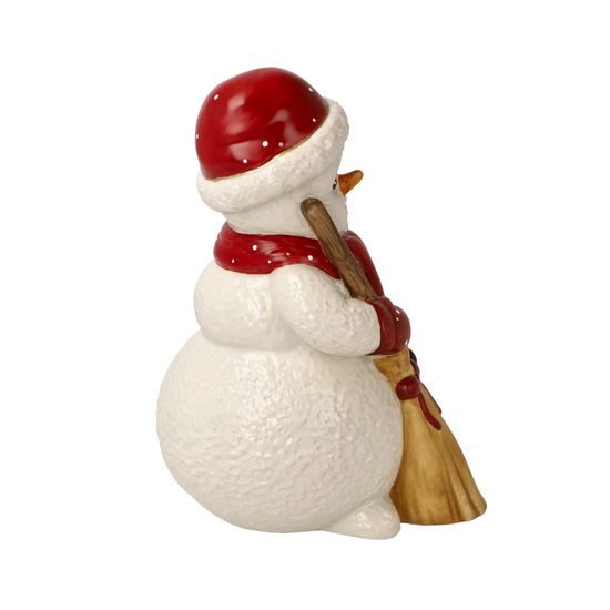 Snowman figurine Winter Cleaning 7 / 8.5 / 12cm, stoneware, Goebel