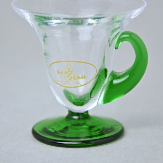 Candle holder Green 65 mm, GLASSTAR Nehacovice