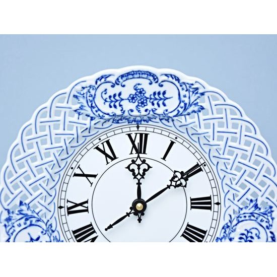 Hodiny prolamované 24 cm se strojkem, Cibulák, originální z Dubí