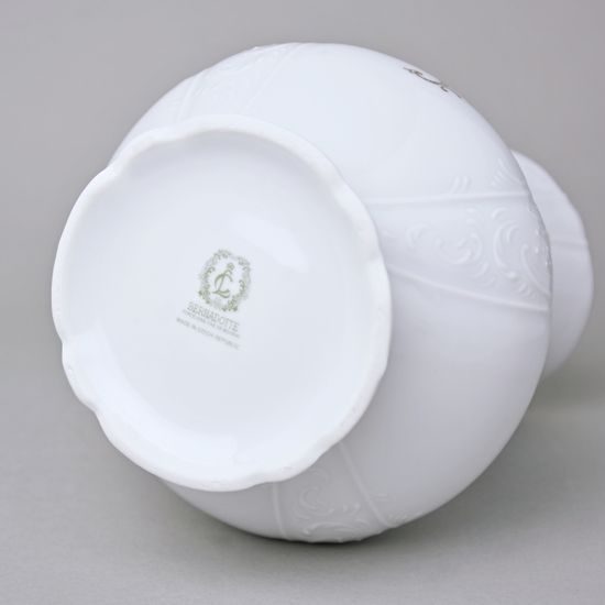 Vase 23,5 cm, Thun 1794, Carlsbad porcelain, BERNADOTTE flowers with gold