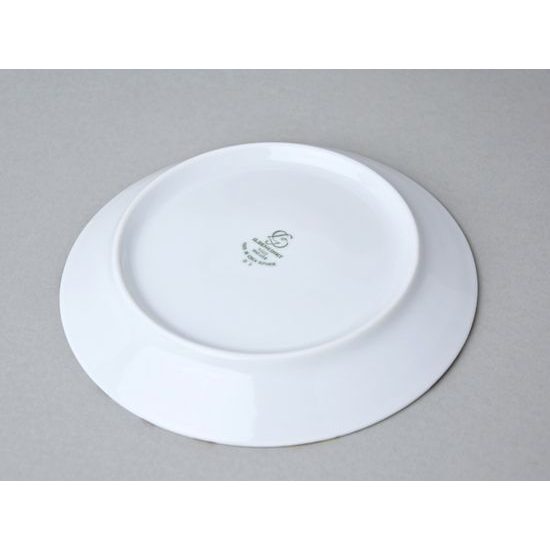 Podšálek 14 cm, vánoční perníček a pomeranč, G. Benedikt 1882