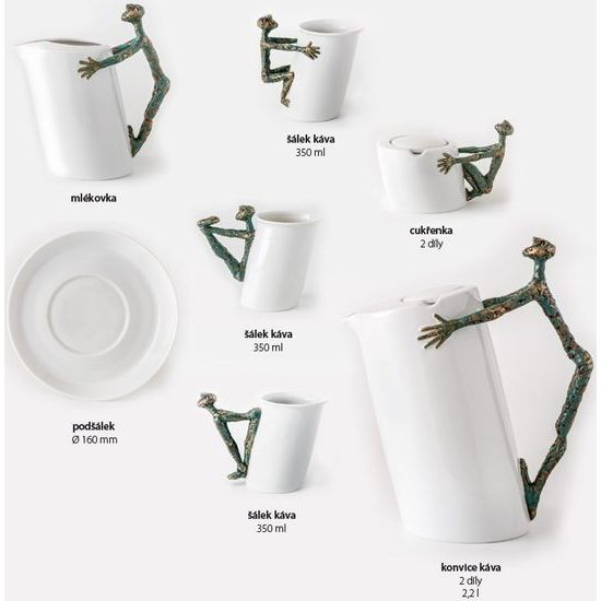 Coffee set for 6 persons Sisyfos, Thun Studio, Luxury Porcelain