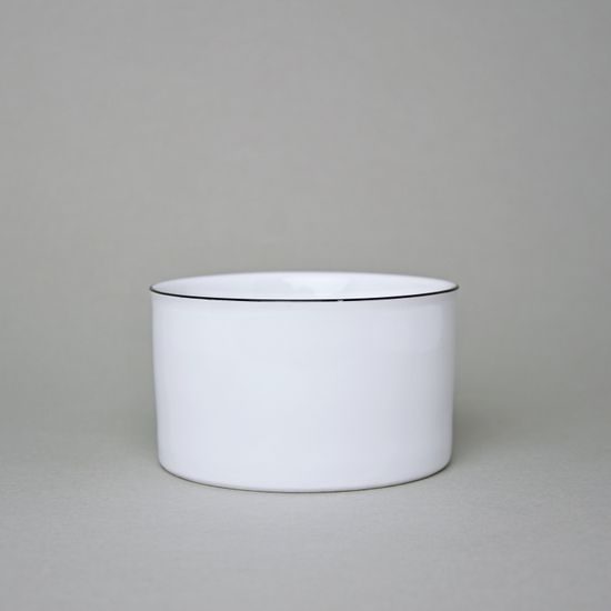 Bowl 11 cm, ELLA Black line, 360ml, Thun 1794 Carlsbad Porcelain