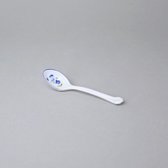 Coffee Spoon Small - porcelain 12 cm, Forget-me-not, Český porcelán a.s.