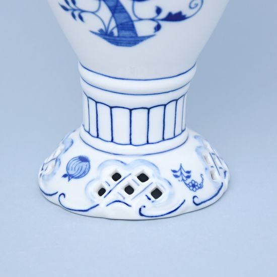 Vase perforated 29 cm, Original Blue Onion Pattern