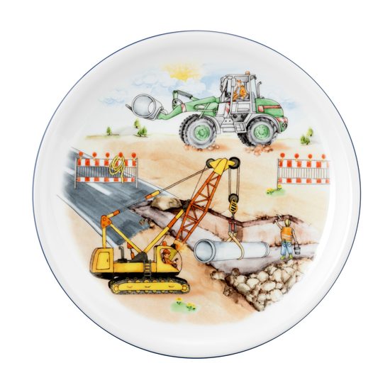 Little builder: Dining plate 25 cm, Compact 65285, Seltmann porcelain