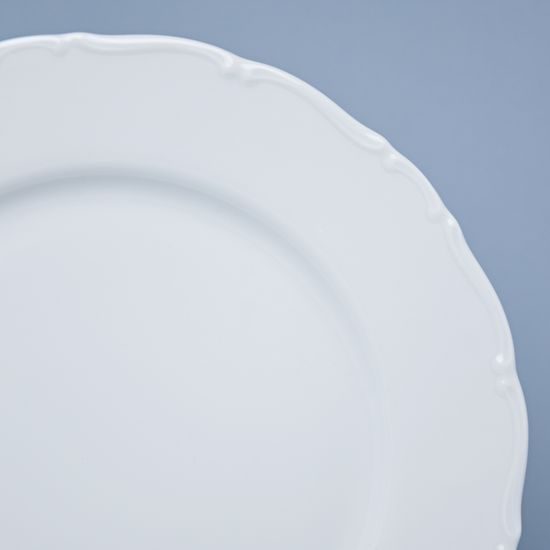 Talíř klubový/mísa mělká 30 cm, Ophelia bílá, Thun 1794