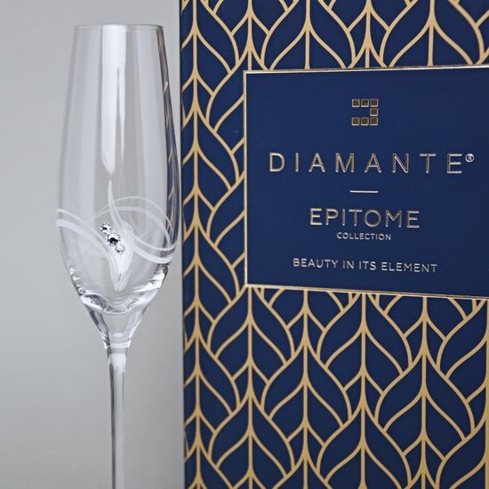 Apollo - Sklenice na šampaňské 210 ml, Swarovski Crystal, DIAMANTE