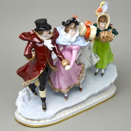 Ice-sport 32 x 13 x 25 cm, Felix Zeh, Porzellanmanufaktur Scheibe-Alsbach