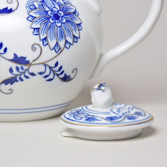 Tea pot 0,95 l, Original Blue Onion + gold Pattern