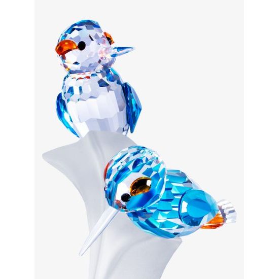Two Kingfishers 80 x 125 mm, Crystal Gifts and Decoration PRECIOSA
