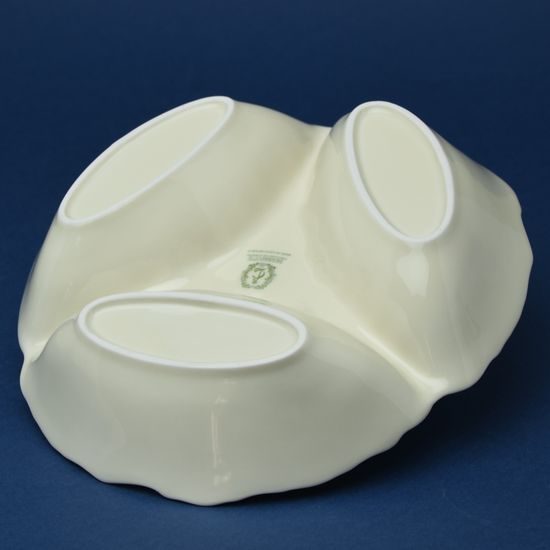 Bowl cabaret 23 cm with handle, Thun 1794 Carlsbad porcelain, BERNADOTTE ivory