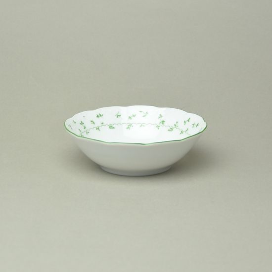NATÁLIE zelené kvítky: Miska 13 cm, Thun 1794, karlovarský porcelán