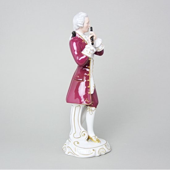 Pán rokoko 13 x 13 x 33 cm, Purpur, Porcelánové figurky Duchcov