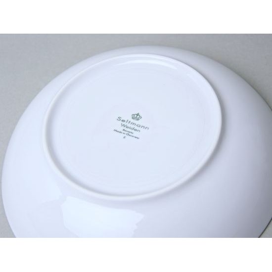 Talířová souprava 12 ks, mělké 27,5 cm + hluboké 21 cm, Amina bílá, porcelán Seltmann