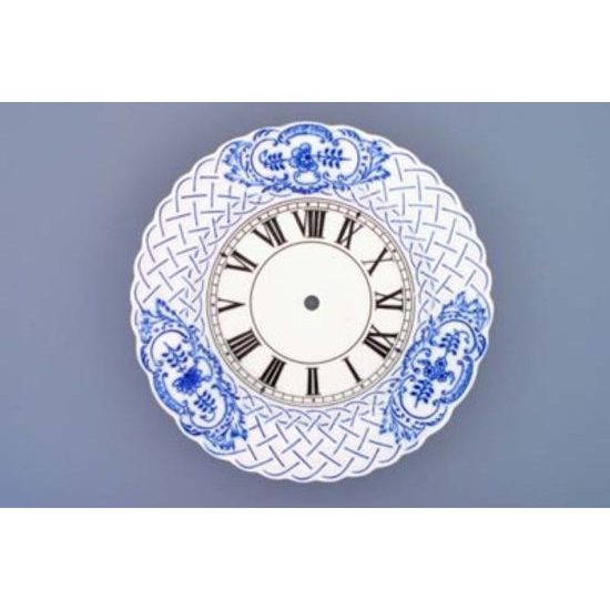 Clock embossed 24 cm plus clockwork, Original Blue Onion Pattern