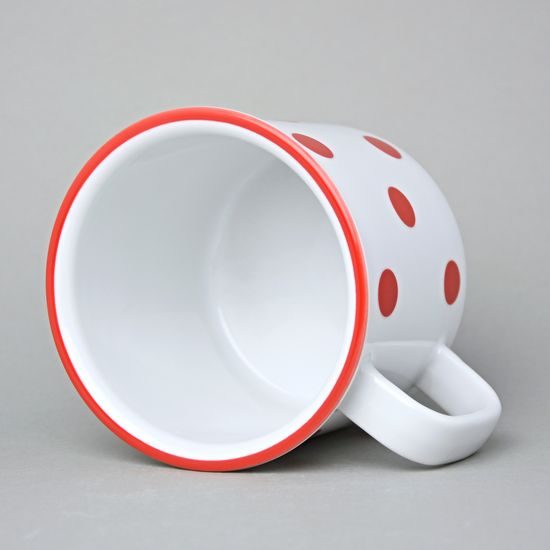 Mug Retro 750 ml huge, Red dots, G. Benedikt 1882