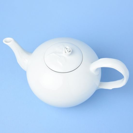 Tea pot 1,2 l with strainer 1,20 l, white, Český porcelán a.s.