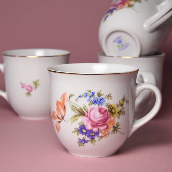 Hrnek Mirek 0,4 l, míšeňská růže, Český porcelán a.s.