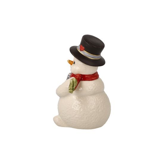Snowman figurine The Joy of Winter 6 / 5.5 / 9cm, stoneware, Goebel