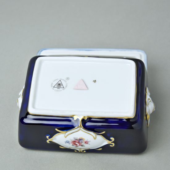 Dose Rococo 13,5 x 10 x 6,5 cm, Royal Dux Bohemia