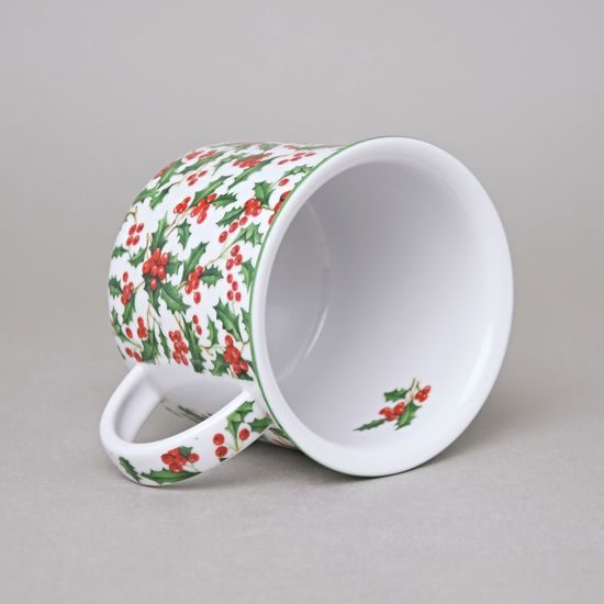 Mug Tina Fantasy, Christmas - Holly, 0,38 l, big, Cesky porcelan a.s.