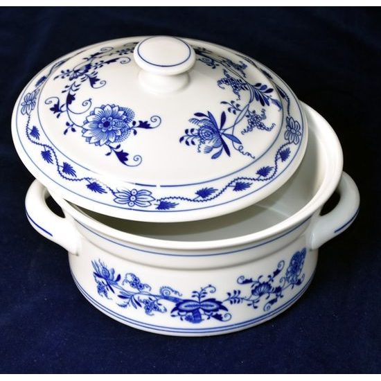 Baking pot with lid 1,5 l, Original Blue Onion Pattern