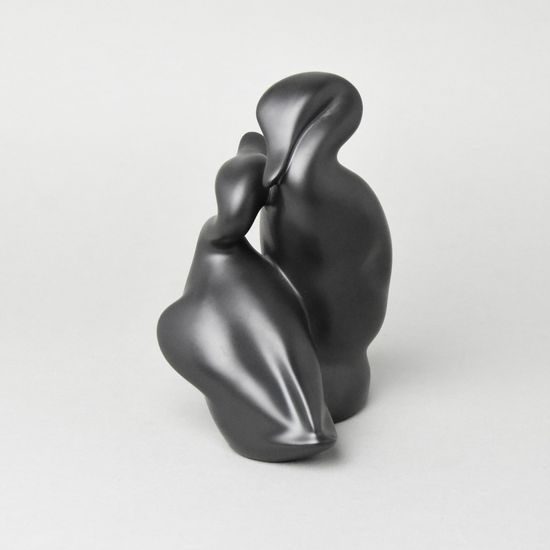 Kačeny 15,5 x 11,5 x 18 cm, fond černý, Porcelánové figurky Duchcov