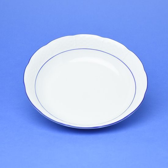 Natálie modré linky: Miska coupsoup 19 cm, Thun 1794, karlovarský porcelán