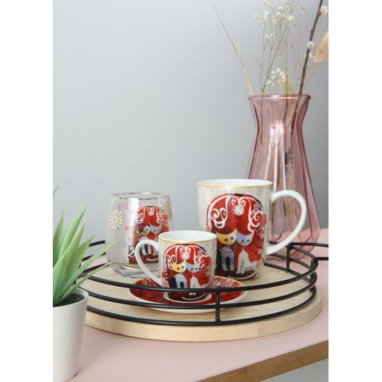 Demitasse Templi dell amore 100ml, Fine Bone China, Cats Goebel R. Wachtmeister