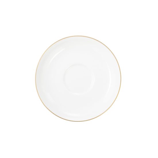 Liberty gold line: Saucer for small tea cup 13 cm, Seltmann porcelain