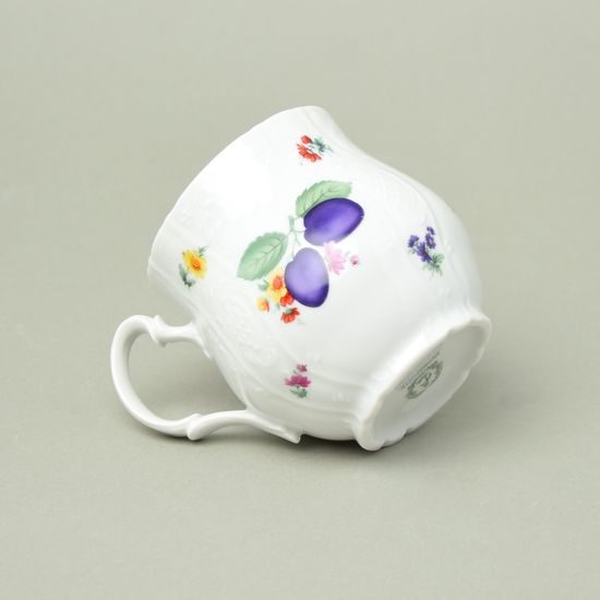 Hrnek Jonáš 310 ml, Thun 1794, karlovarský porcelán, BERNADOTTE švestky a květy