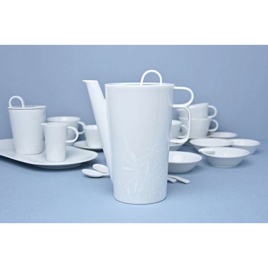 Bohemia White DECOR, Kávová souprava, design Pelcl, Český porcelán a.s.