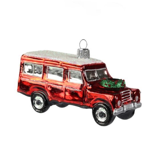 Vánoční ozdoba závěsná "Teréňák", Glassor