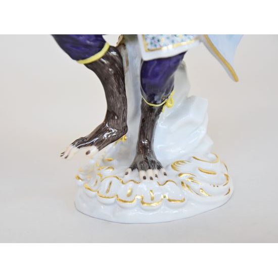 A Conductor - Monkey Orchestra, Porcelain Figures Meissen