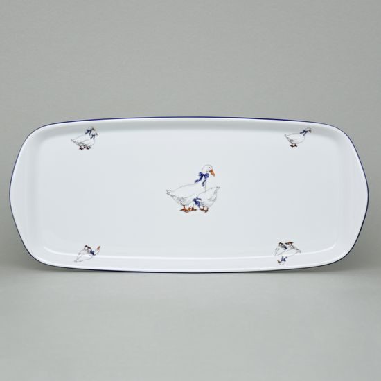 Coups Goose, Platter 35 cm, Thun 1794, karlovarský porcelán