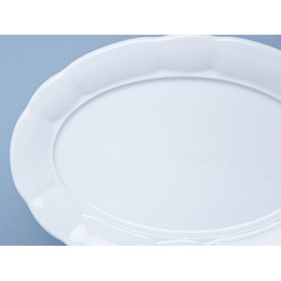 Platter oval 36 cm, Benedikt white, G. Benedikt 1882