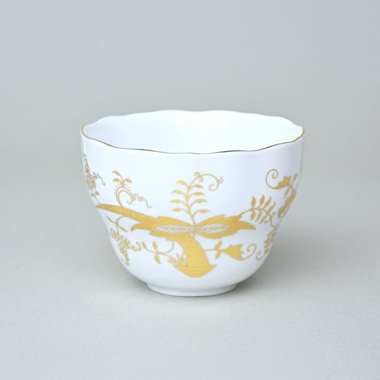 Šálek vysoký B, 210 ml na kafe, zlatý Cibulák, Český porcelán z Dubí