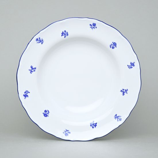 Plate deep 23 cm, Ophelie blue Hazenka, Nová Role Thun