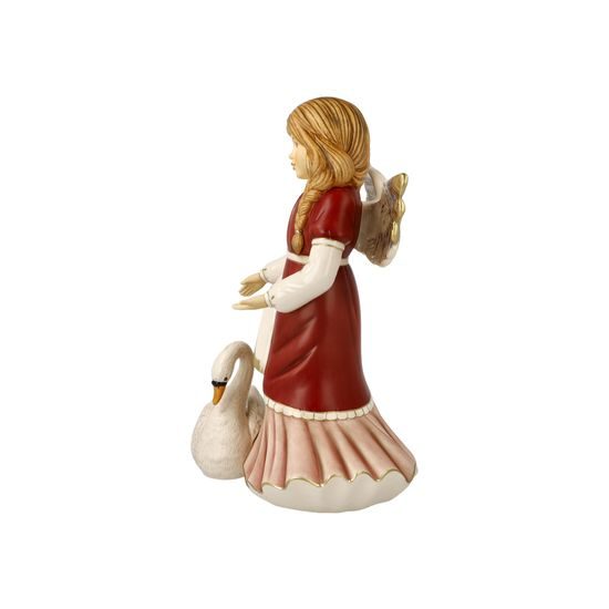 Angel Graceful swan friend 12,5 / 12,5 / 25 cm, stoneware, Goebel