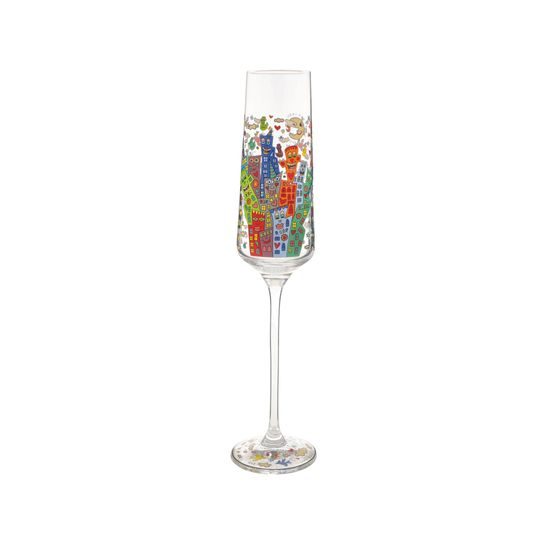 Champagne glass My NYC Night 200ml, glass, J. Rizzi, Goebel