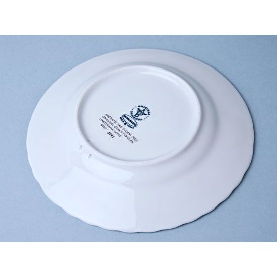 Annual plate 2002 18 cm, relief, Original Blue Onion Pattern