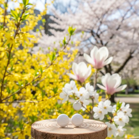 Earrings: Lentils - White, Porcelain Jewels Studio Mallys